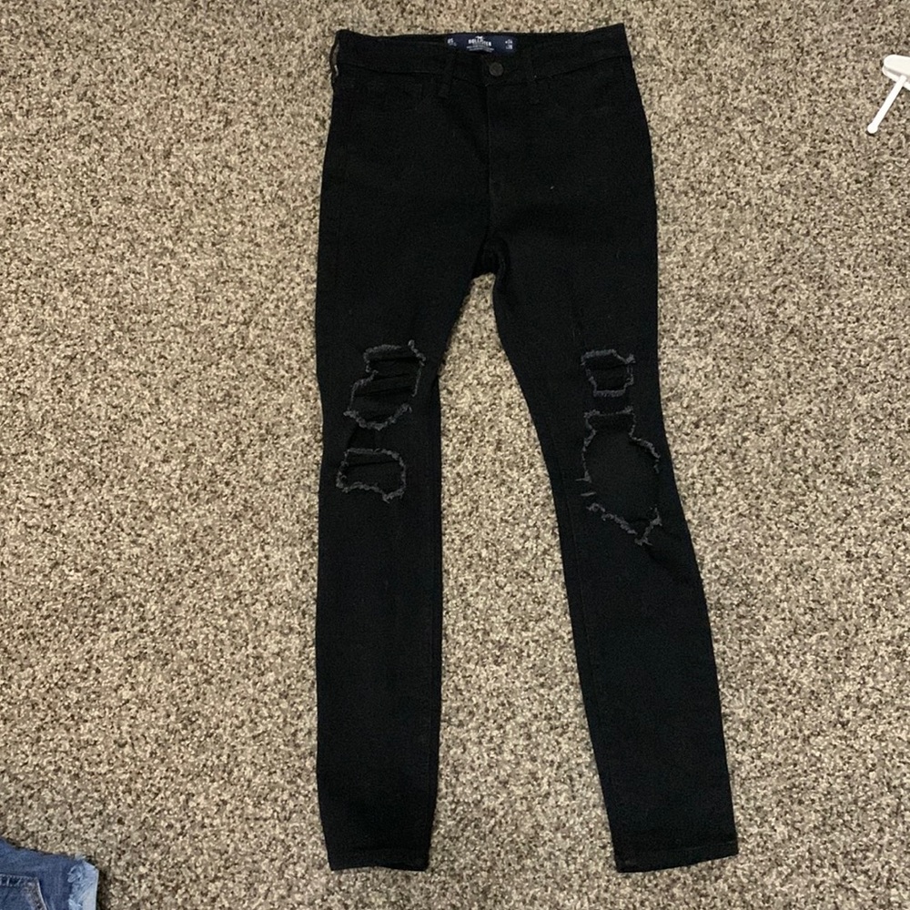 Hollister Black High-Rise Super Skinny Jeans Size 0S (24W 26L)